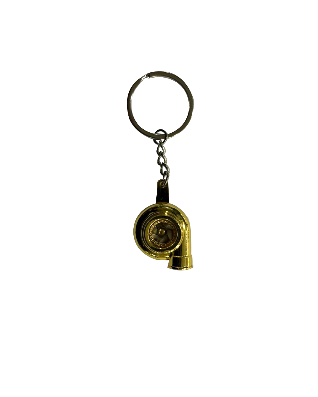 Chrome Gold Turbo keyring