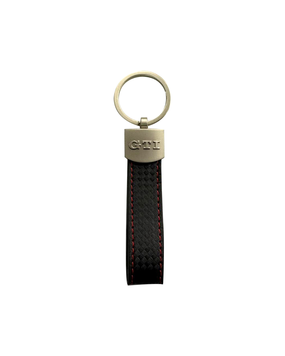 GTI Keyring – Carbon-Fiber-Look Leather Strap