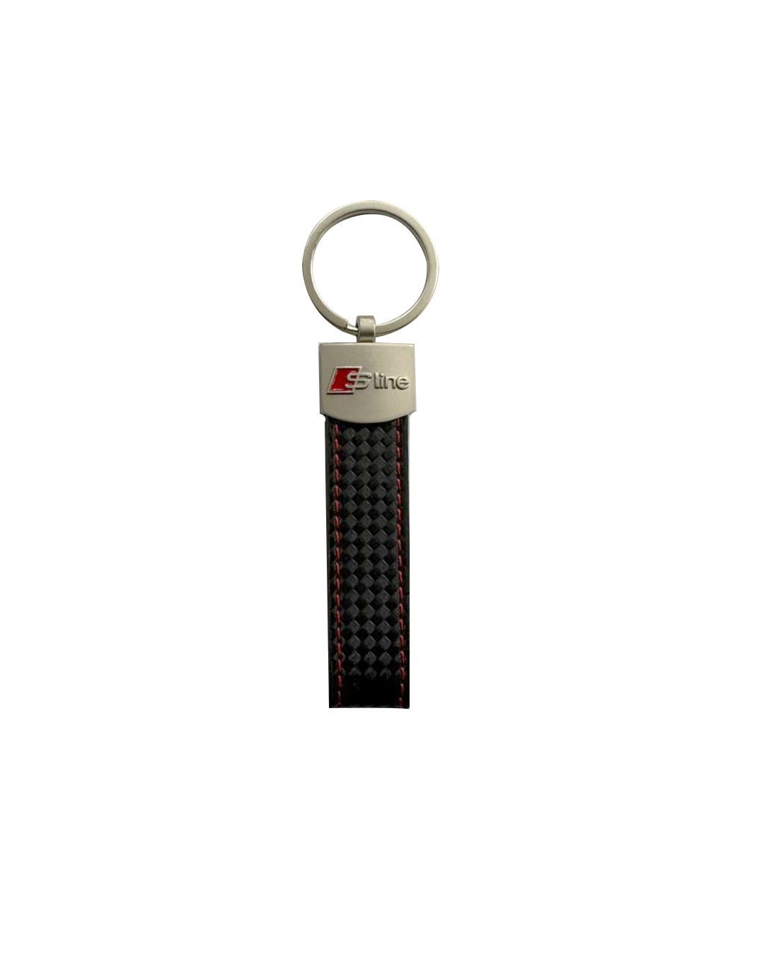 S-Line Keyring Carbon-Fiber-Look Leather Strap