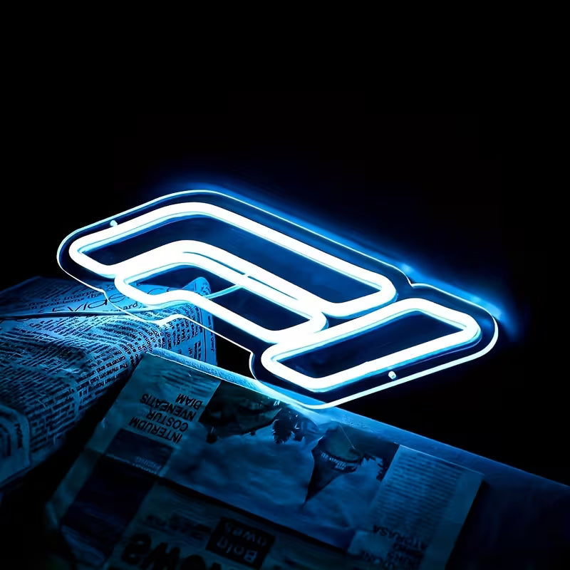 Led neon F1 wall sign
